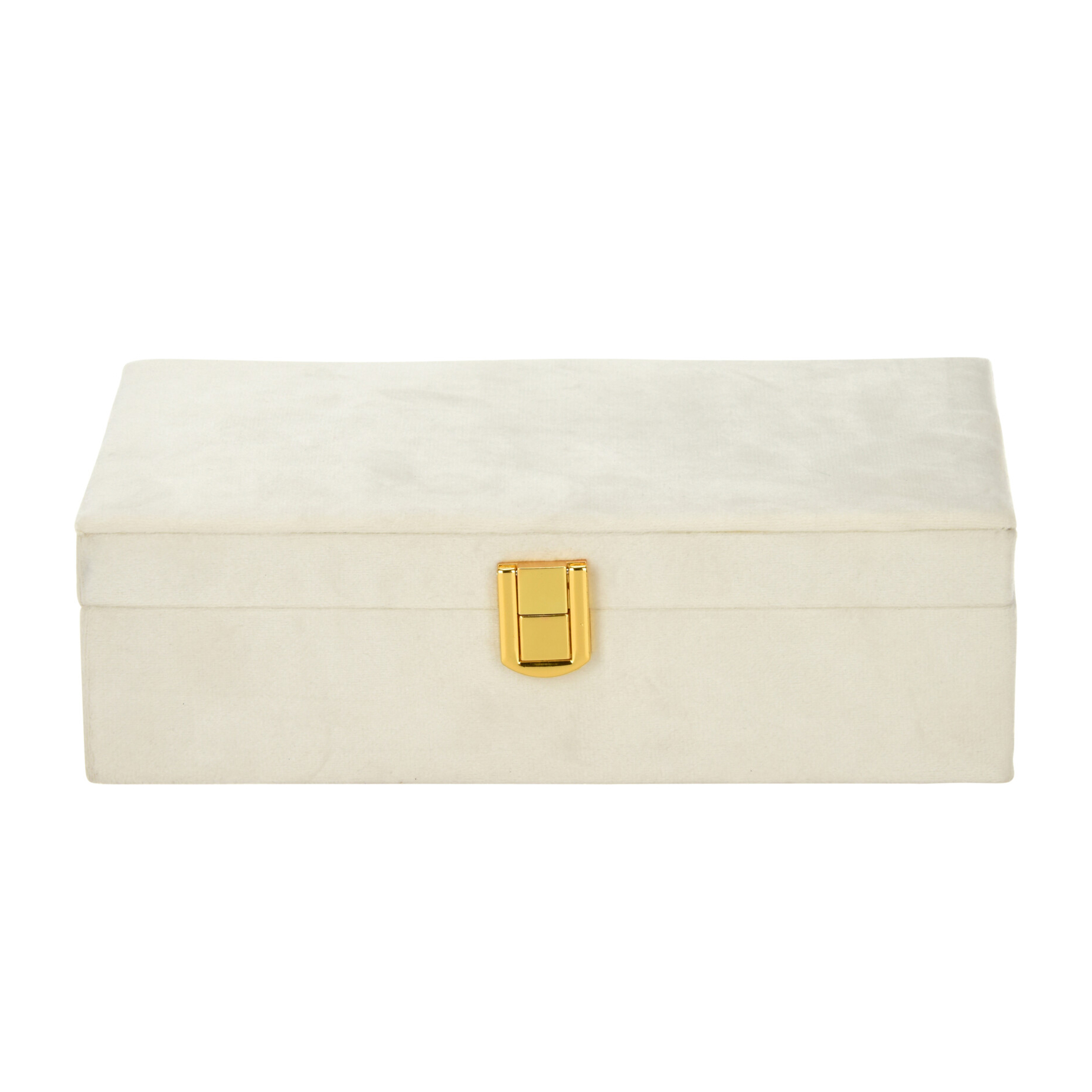 Schmuckkästchen mit Spiegel weiss/beige
