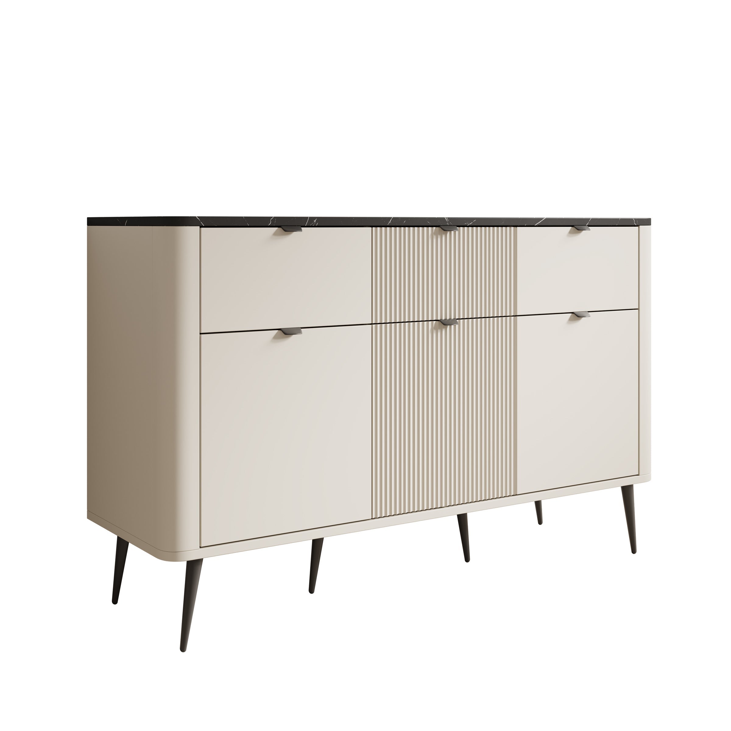 Meubella - Dressoir Mace - Beige - 130 cm