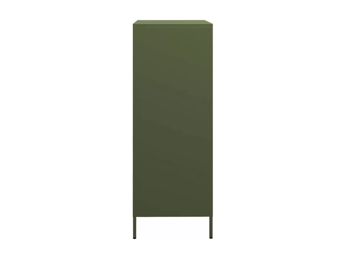 Buffet haut vert olive 68x39x101,5 cm acier