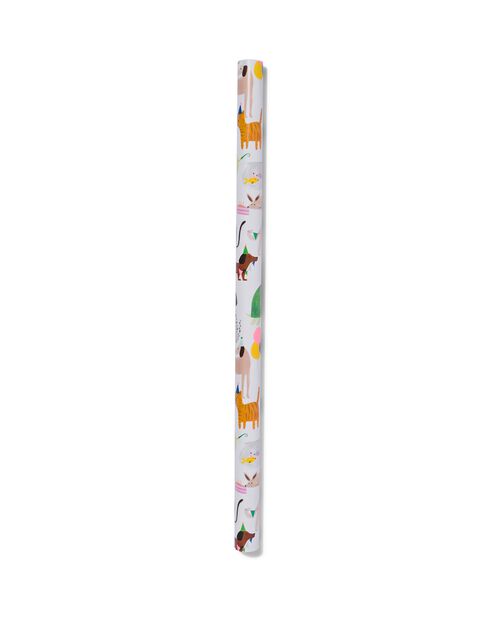 papier cadeau 200x70 animaux en fête