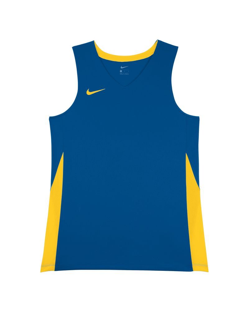 Maillot de basket Nike Team Bleu Royal & Jaune pour homme