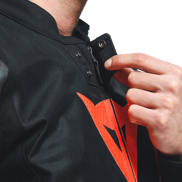 Dainese - Gilet Airbag Smart Jacket LS Sport Noir / Rouge fluo
