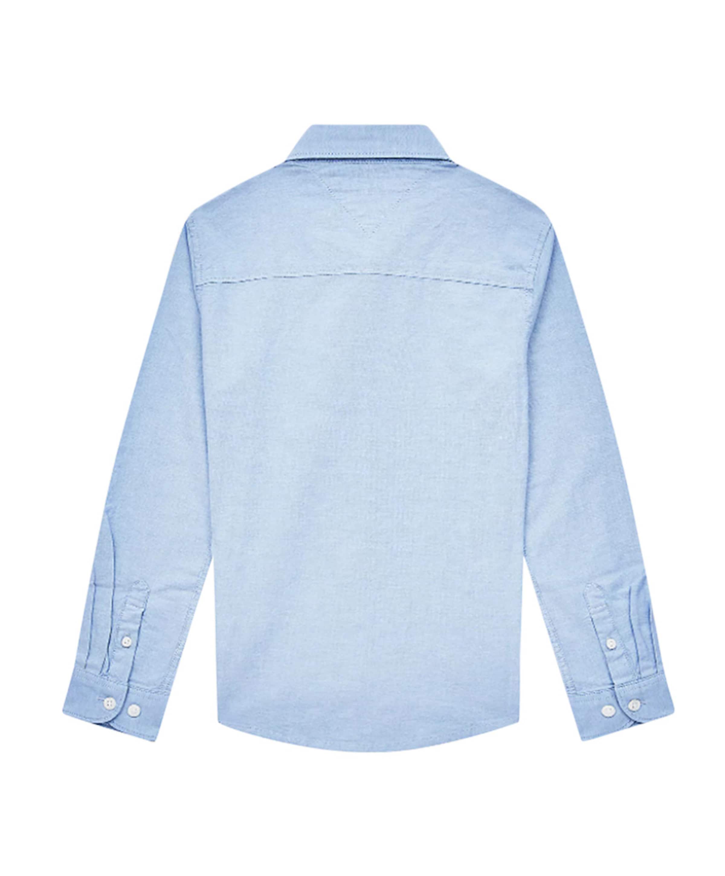 Tommy Hilfiger Jongens overhemd lange mouw blauw