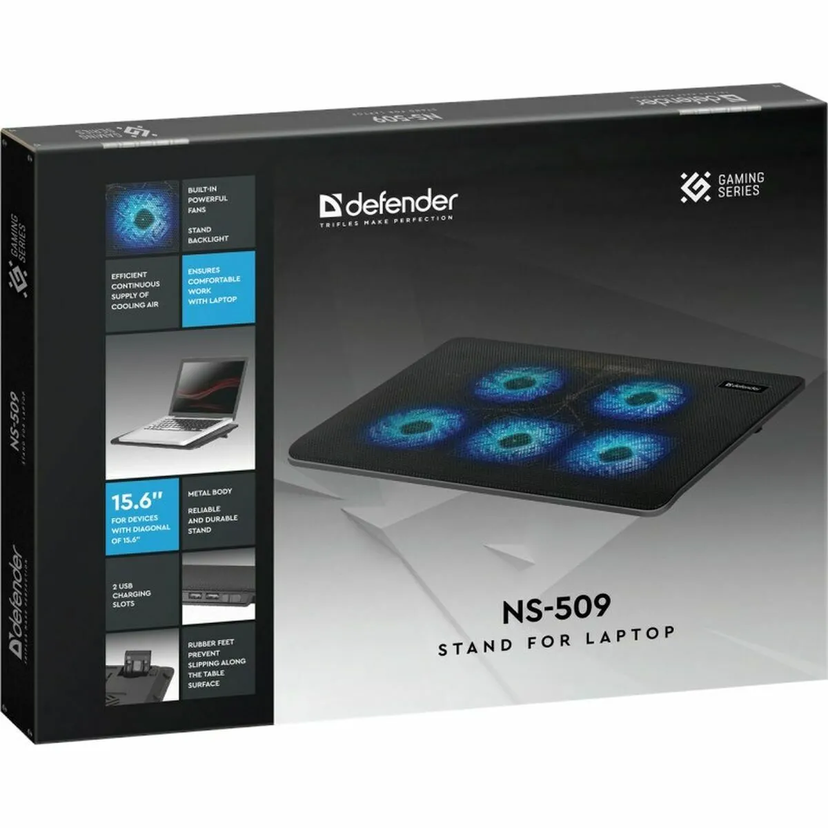 Defender Support Refroidissement Ordinateur Portable - Noir