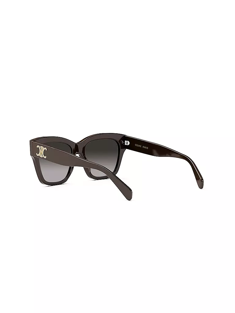CELINE Triomphe schwarze eckige Sonnenbrille braun