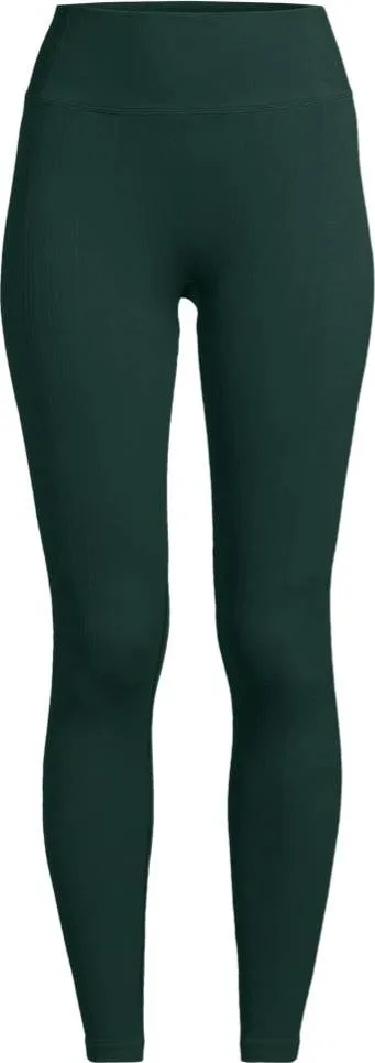 Casall Multi Rib Seamless High Waist Tights Dark Pine