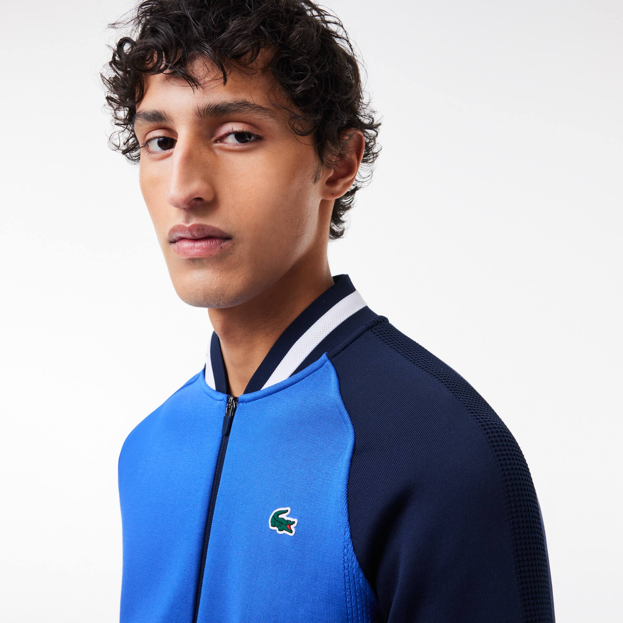 LACOSTE x Daniil Medvedev Ultra-Dry-Tennisjacke Sweatshirts - Blau - Lacoste - Herren