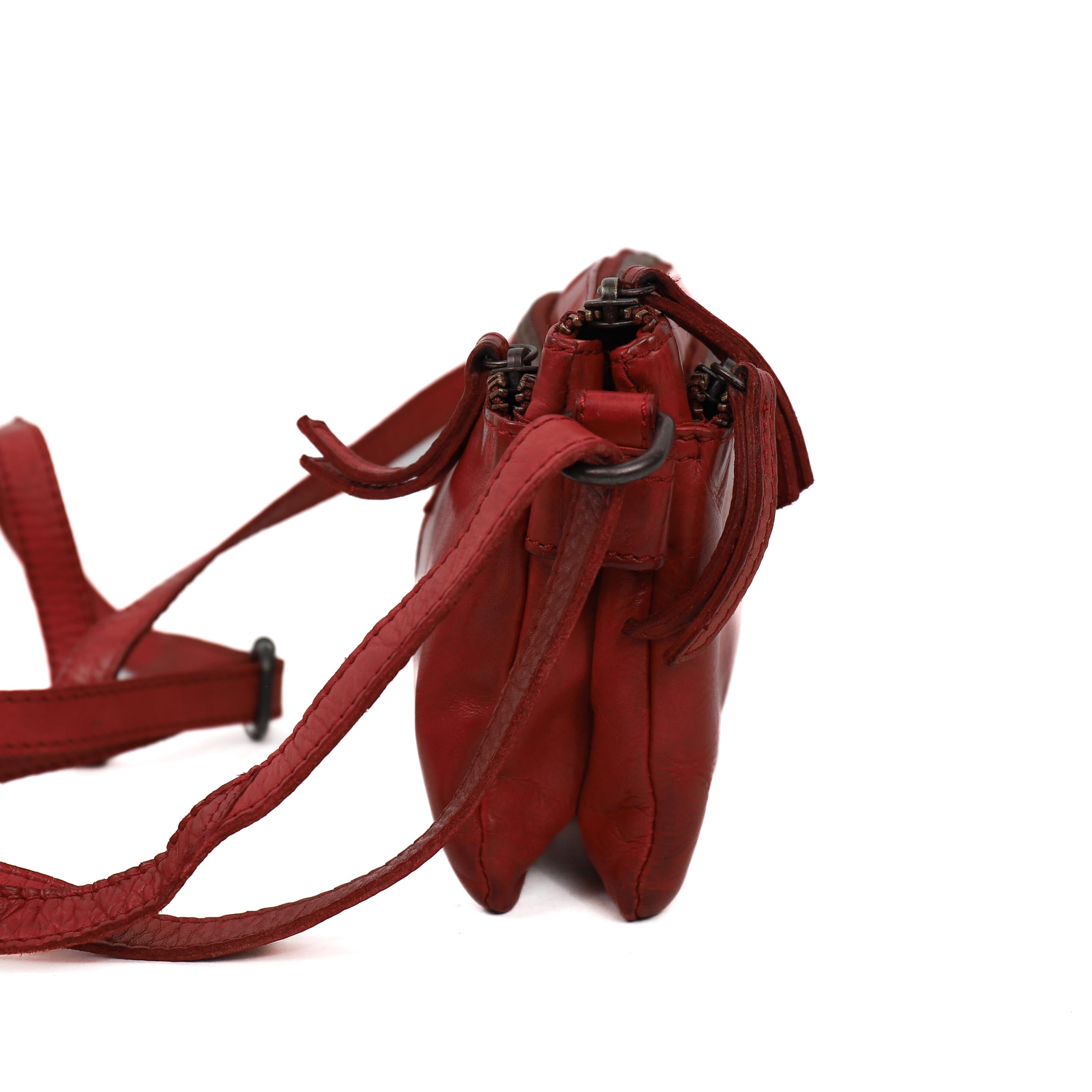 Schoudertasje 'Maithe' rood Rood
