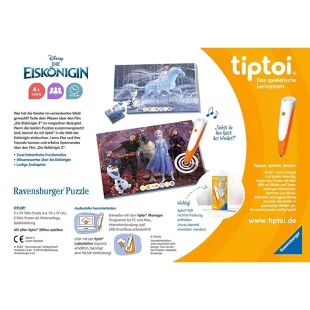 Ravensburger tiptoi Puzzle für kleine Entdecker: Disney Die Eiskönigin