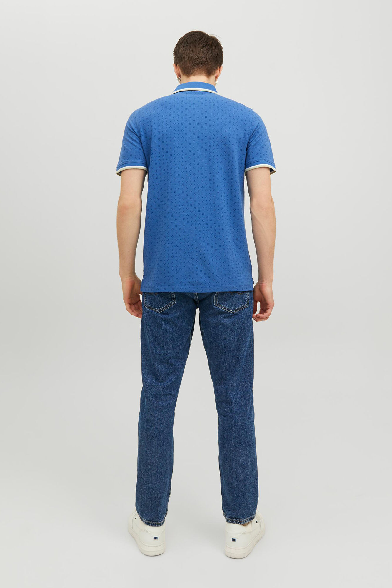 Camisa polo de algodão - Azul