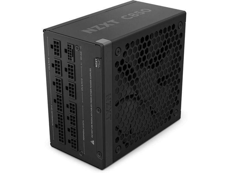 NZXT Netzteil C850 Gold 850 W, Schwarz 850 Watt 80 PLUS Gold Vollmodulares ATX-Netzteil