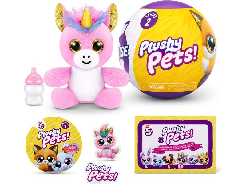 Zuru 5 Surprise Plushy Pets Series 2 assortiert Überraschungs-Plüschtiere