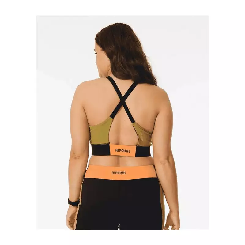 Teeshirt femme RIPCURL Rss Valley Block Crop Black