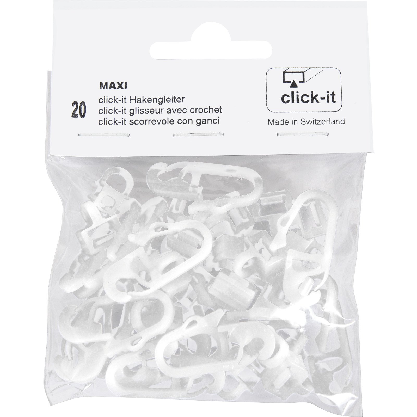 Schlaufengleiter Click it Universal, 20 Stück