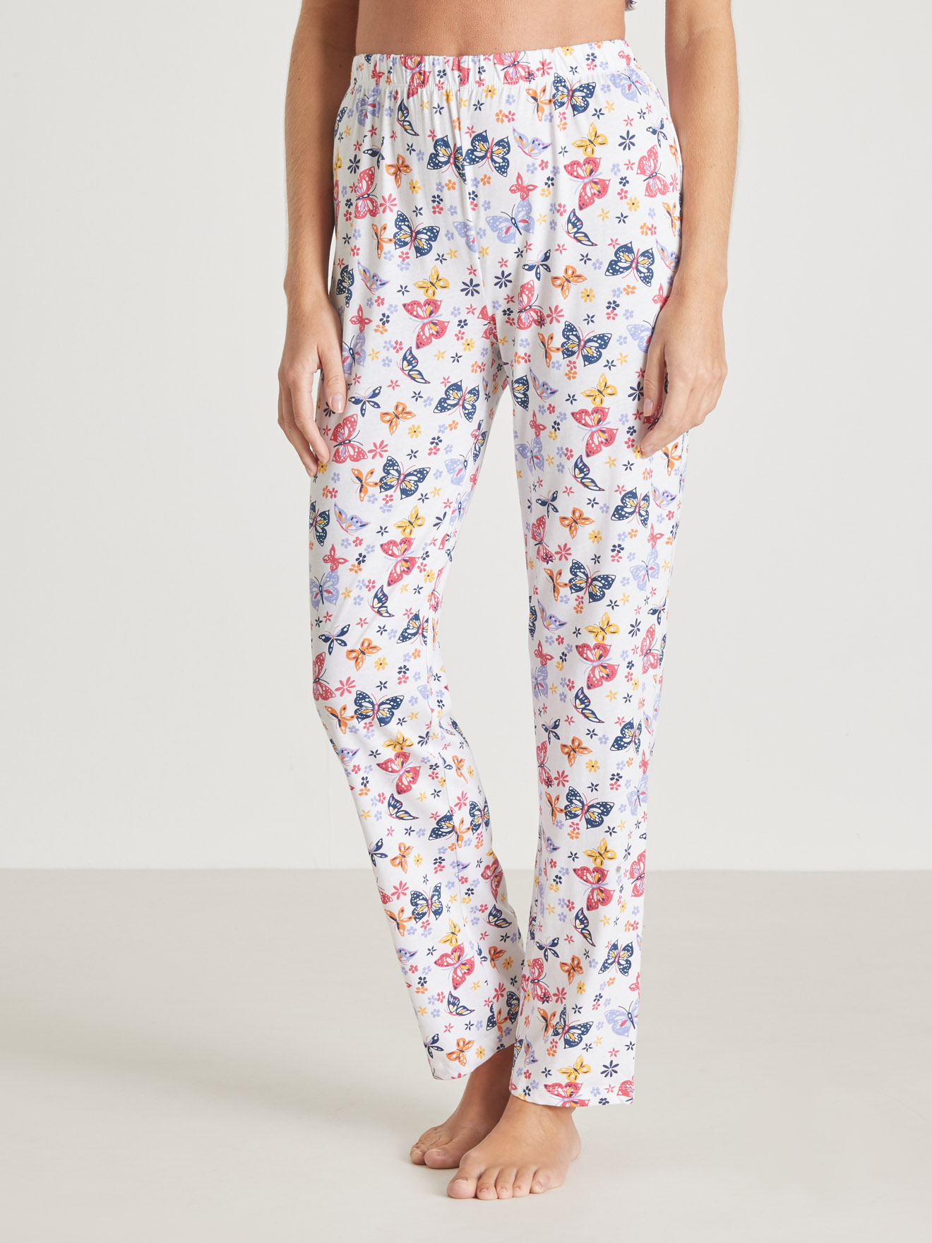 Pantalon de pyjama en maille pur coton