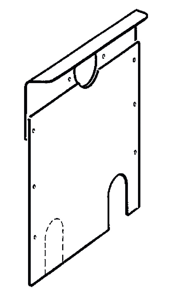 Rückwand S 2200 - Titangrau - Links