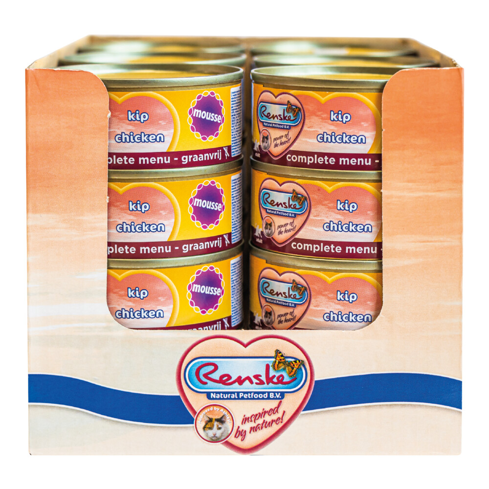 24x Renske Kattenvoer Mousse Kip70 gr