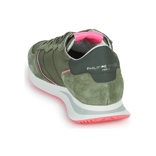 Philippe Model - TROPEZ X LOW WOMAN Kaki / Rosa