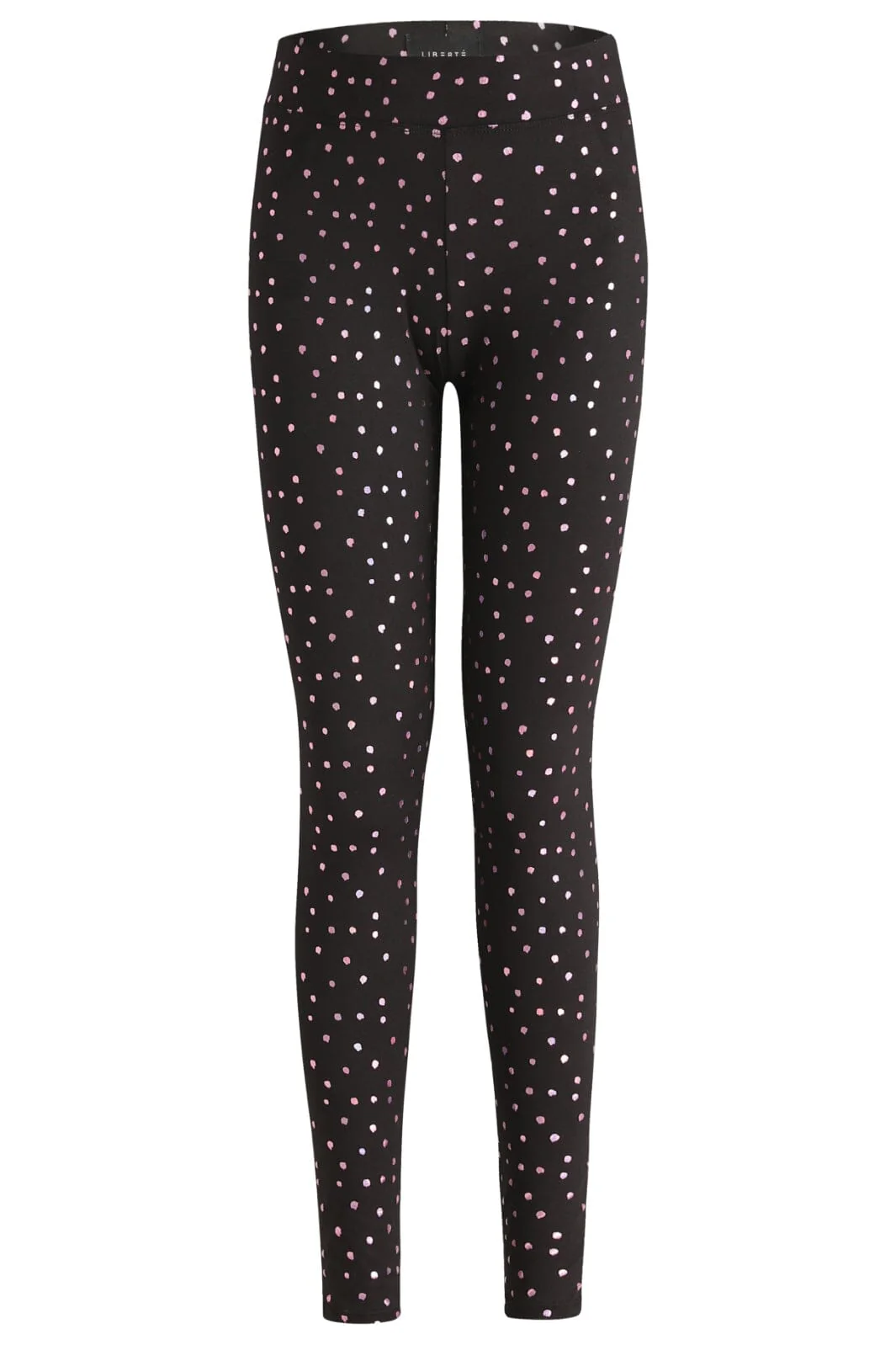 Liberte Alma-Legging black pink holographic dot