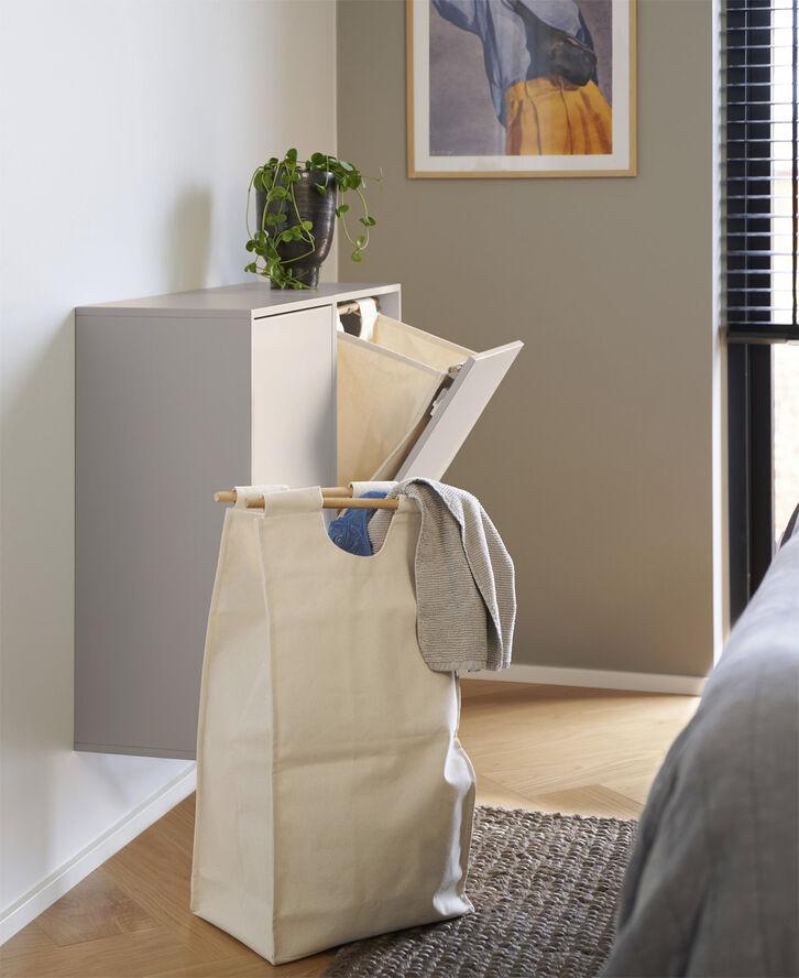 RECOLLECTOR Laundry Box Silver cloud grey