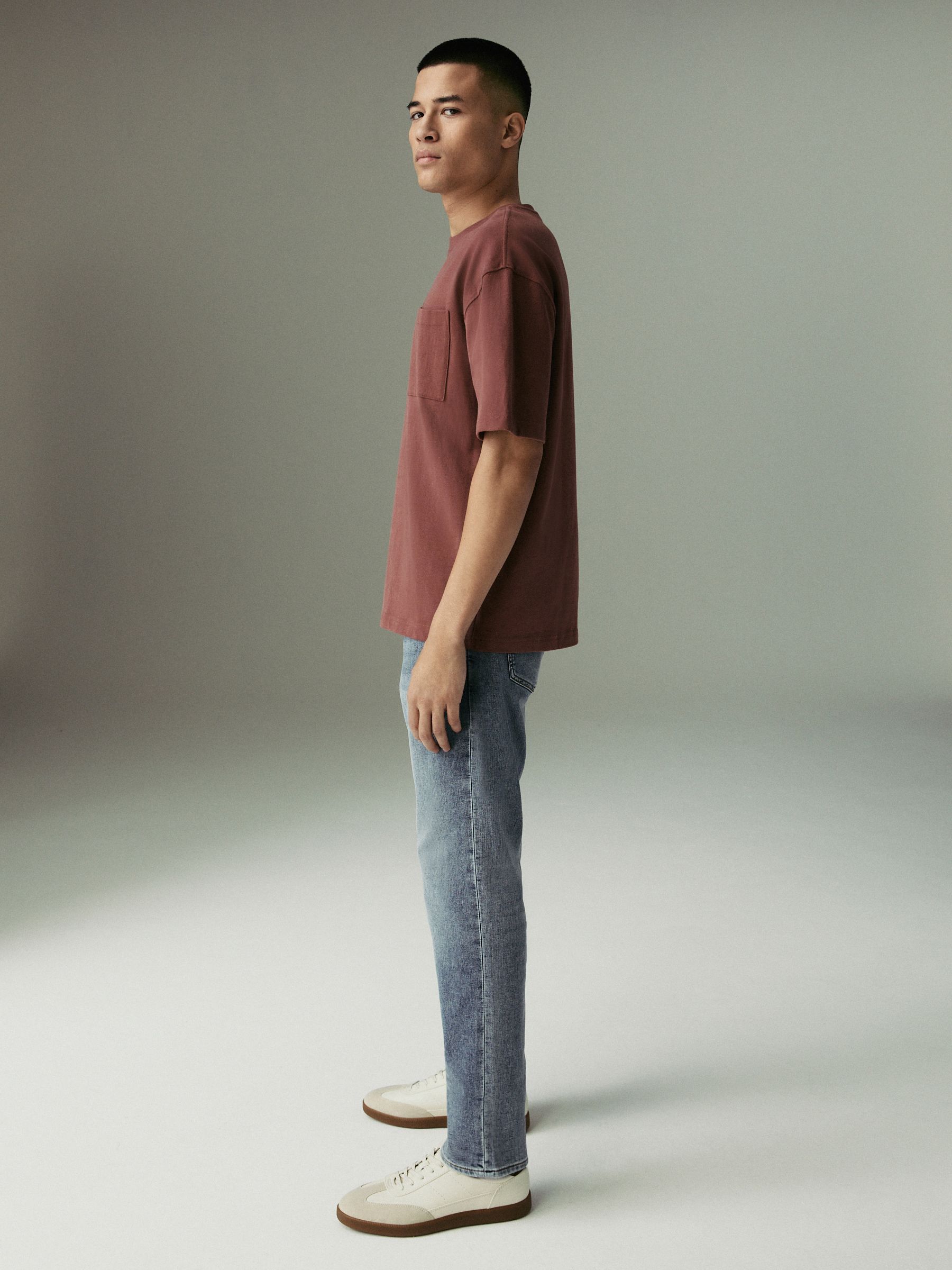 Vintage lichtblauw - Slim Fit - Comfortabele stretchjeans
