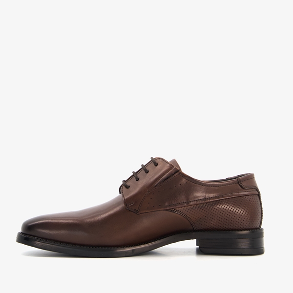Van Beers leren heren veterschoenen bruin