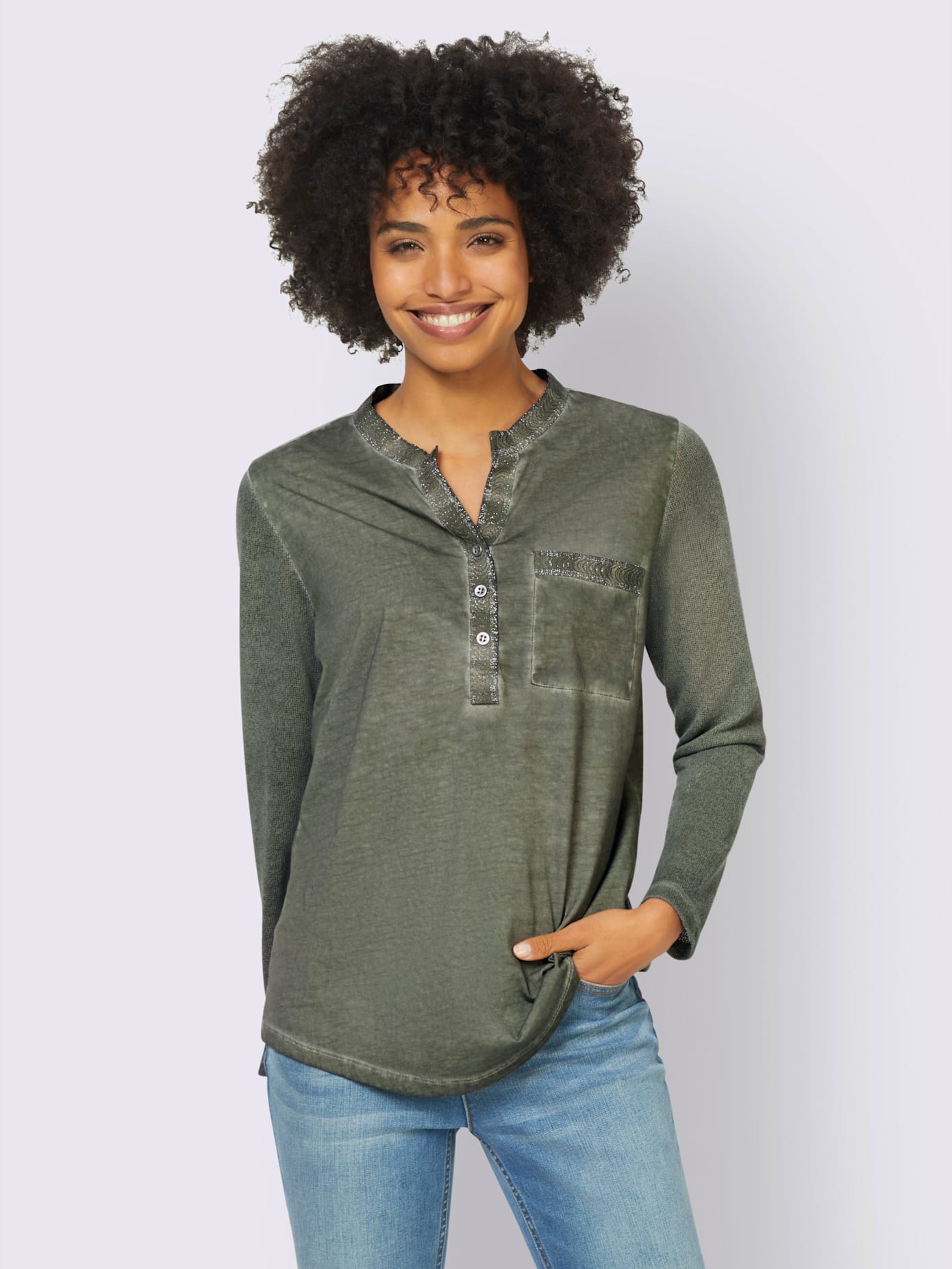 T-shirt délavage « oil dyed » tendance