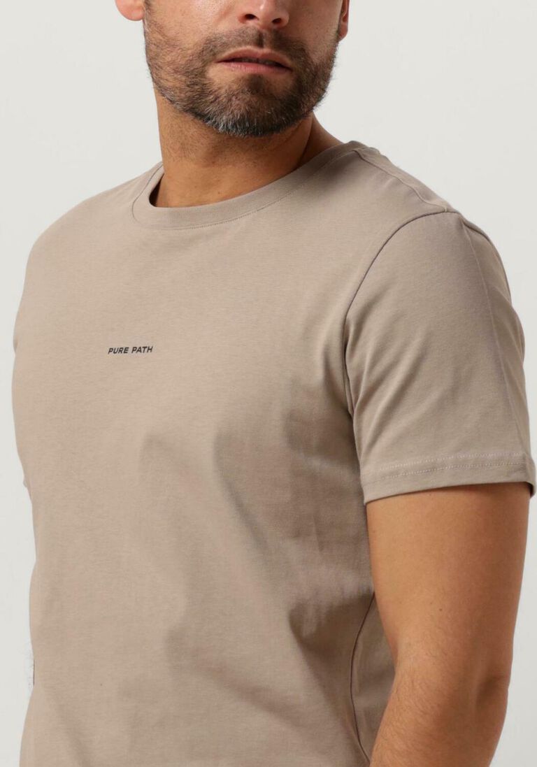 PURE PATH taupe pure path t-shirt pure logo t-shirt