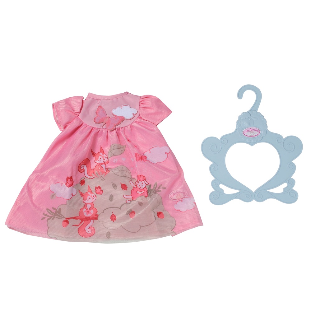 Baby Annabell Rosa Eichhörnchen Kleid Outfit