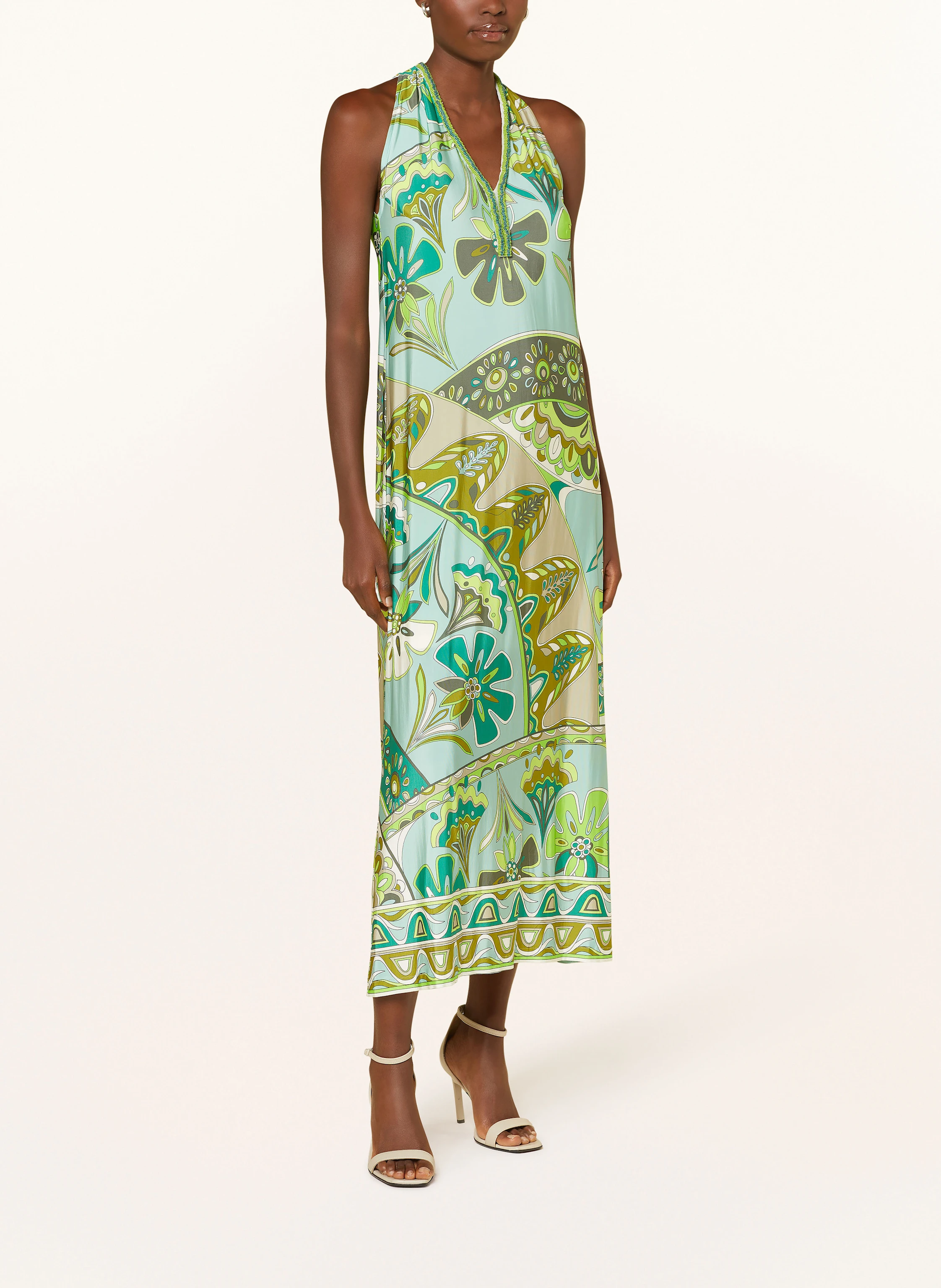 Ana Alcazar Jerseykleid mit Schmuckperlen