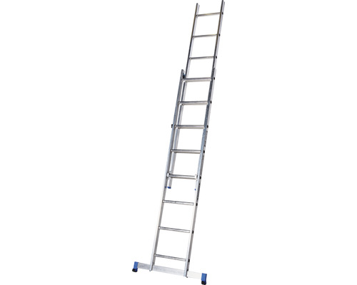 WERNER Aluminium Schuifladder 2 x 8 Sporten Werkhoogte 4,5 m
