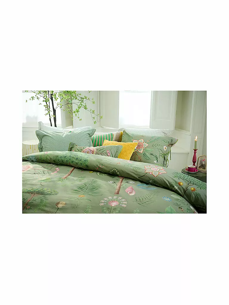 PIP STUDIO Perkal Bettwäsche BAMBOLEO 70x90cm/140x200cm Gruen grün