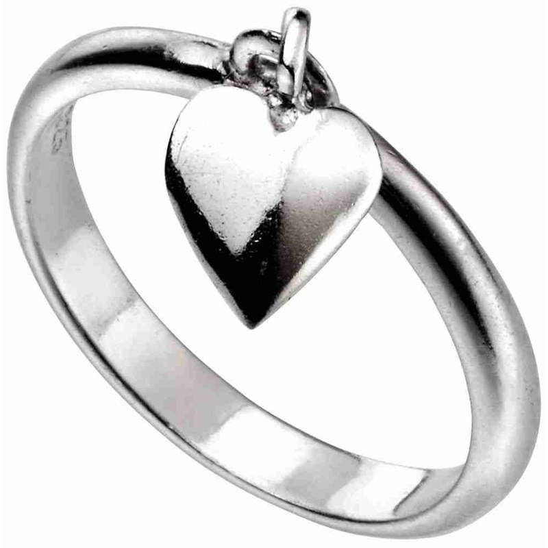 Bague coeur en argent 925/1000
