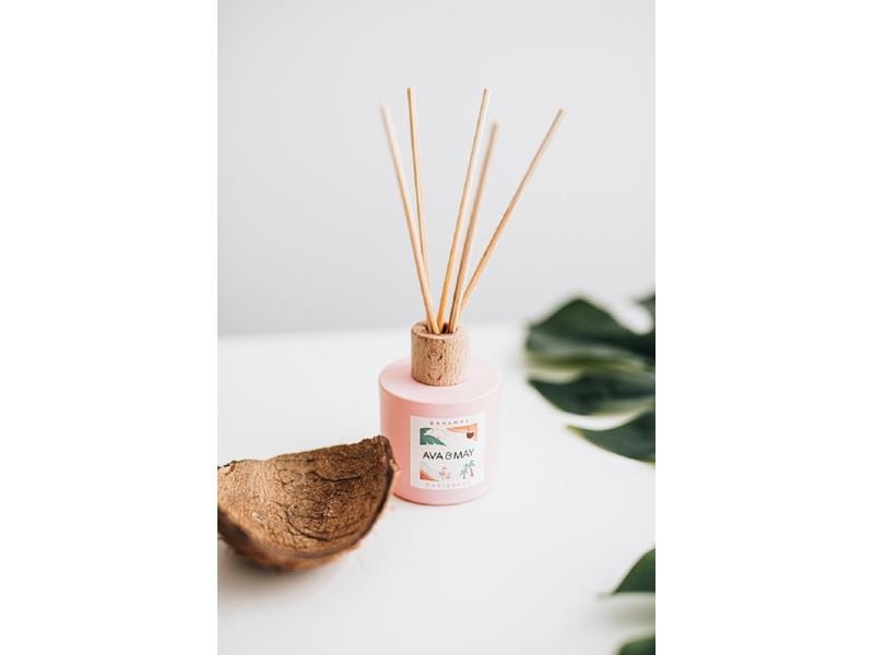 AVA & MAY Duftstäbchen Bahamas 100 ml Raumduft mit Stäbchen aus Rattan