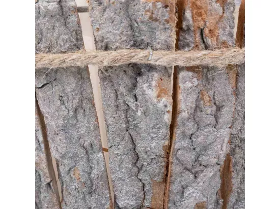 Ensemble de 2 paniers en bois marron