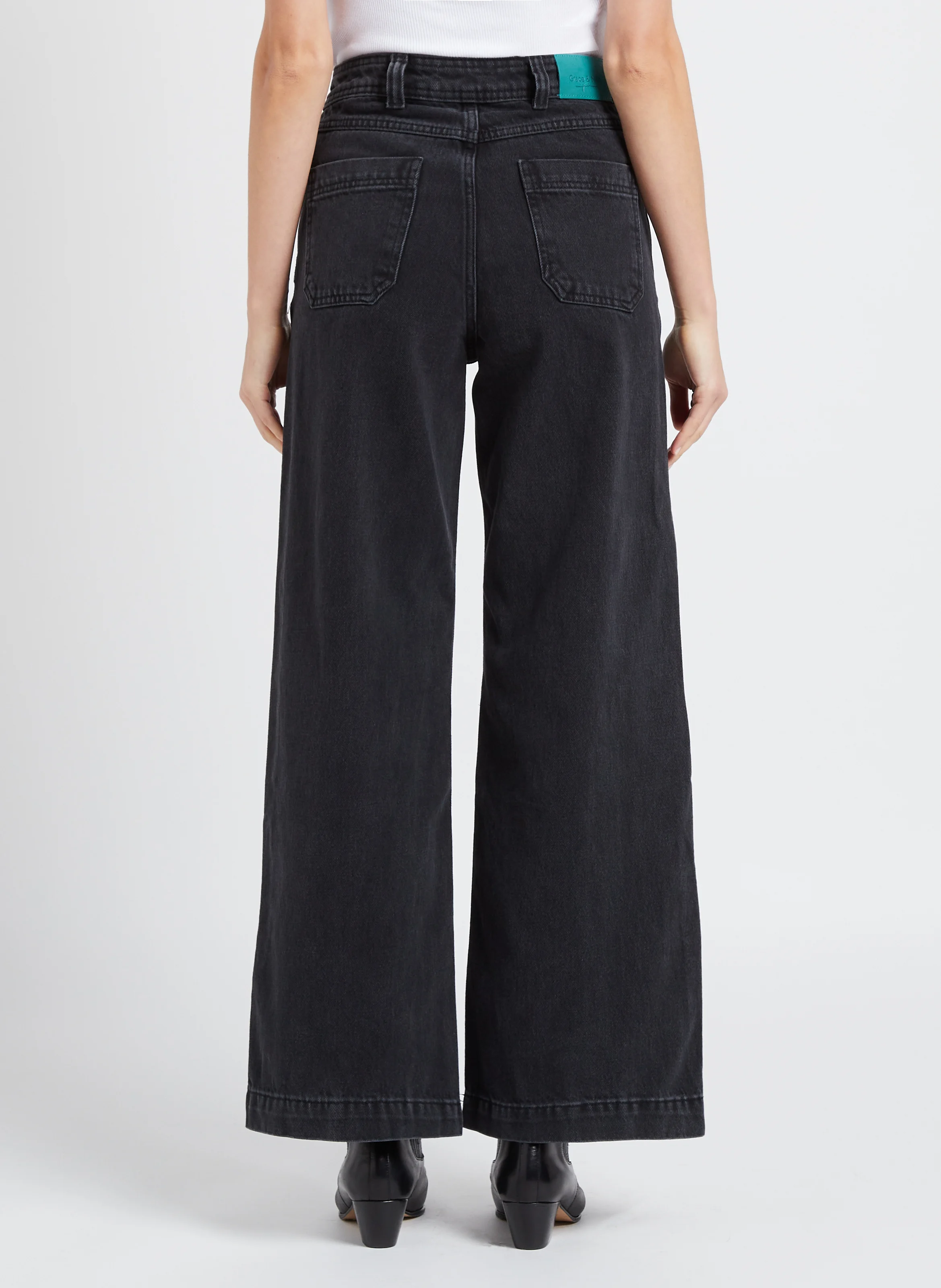 Jean baggy en coton | Noir
