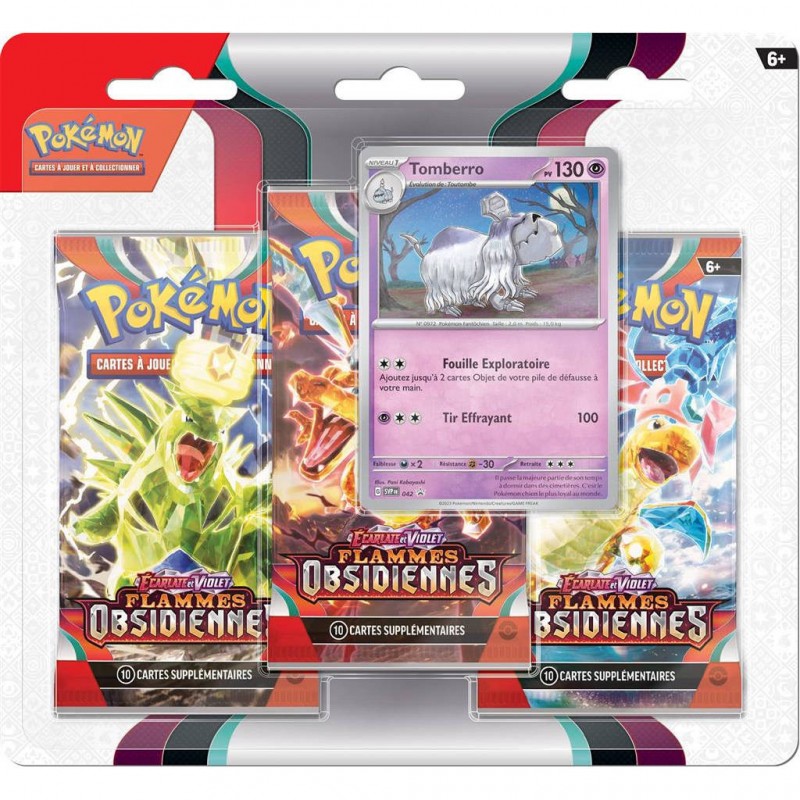 Pokémon - Tripack - Flammes obsidiennes EV03