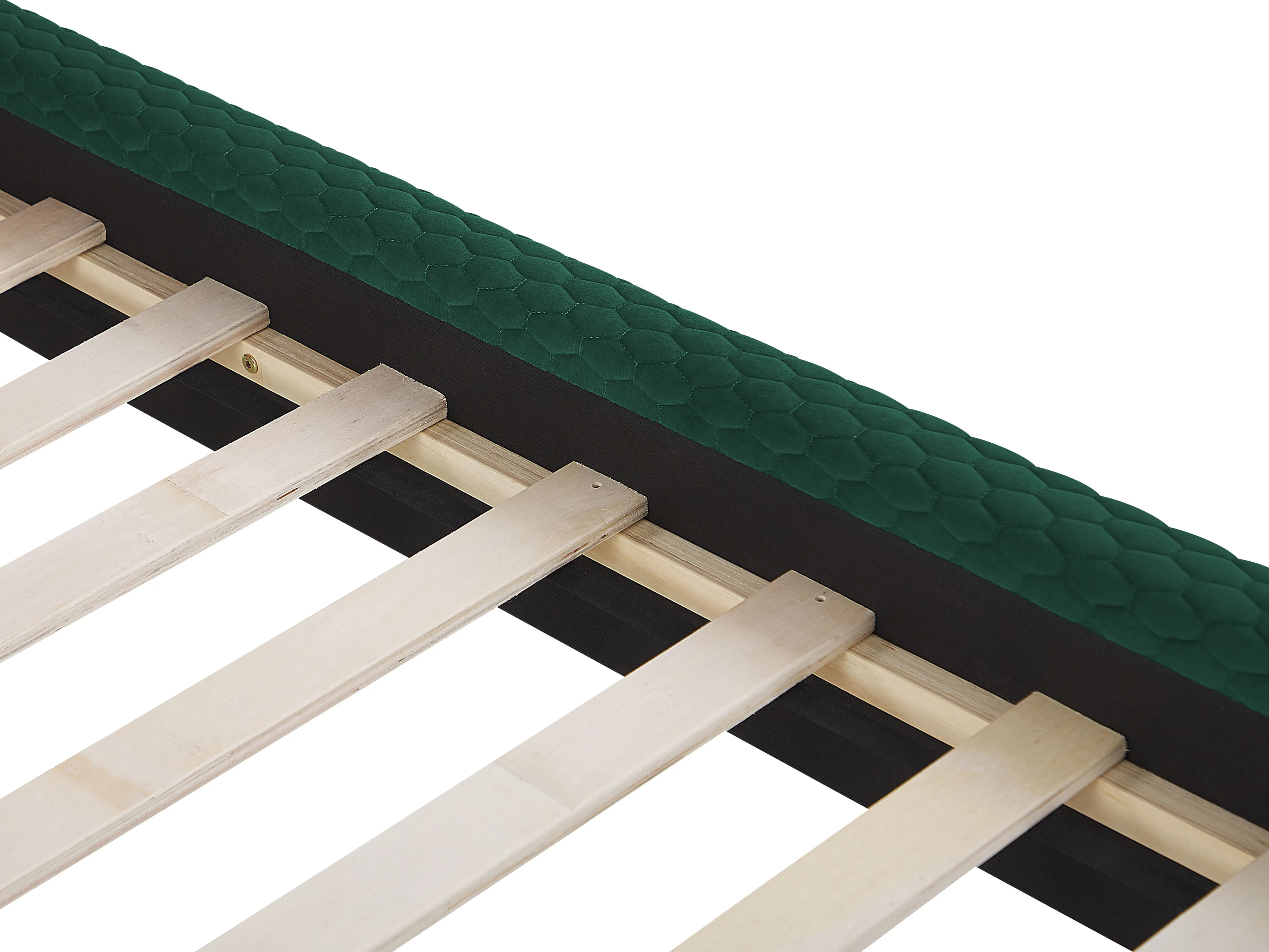 Bed Fluweel BAYONNE 140 x 200 cm Donkergroen