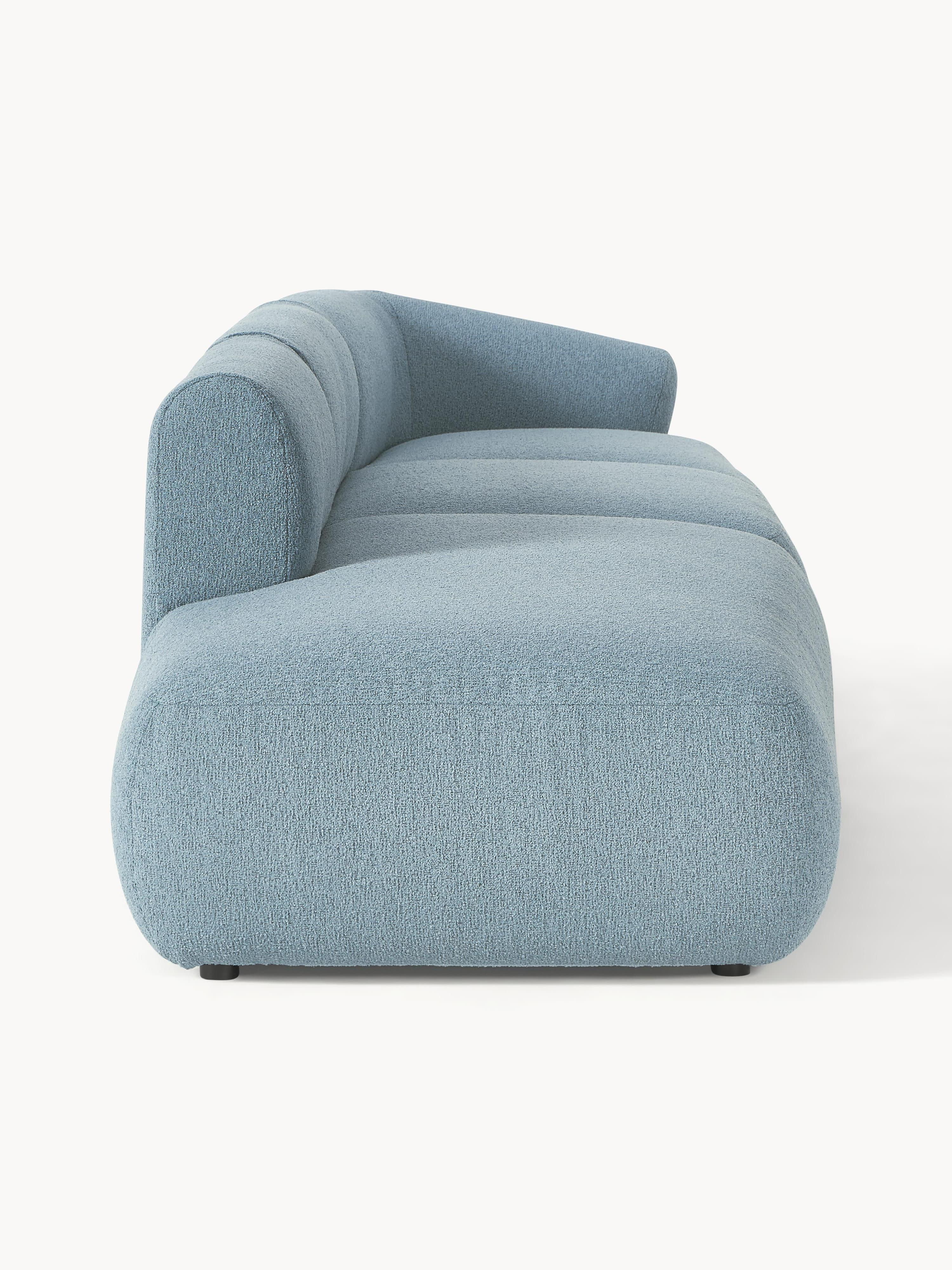 Modulaire XL chaise longue Sofia van bouclé stof