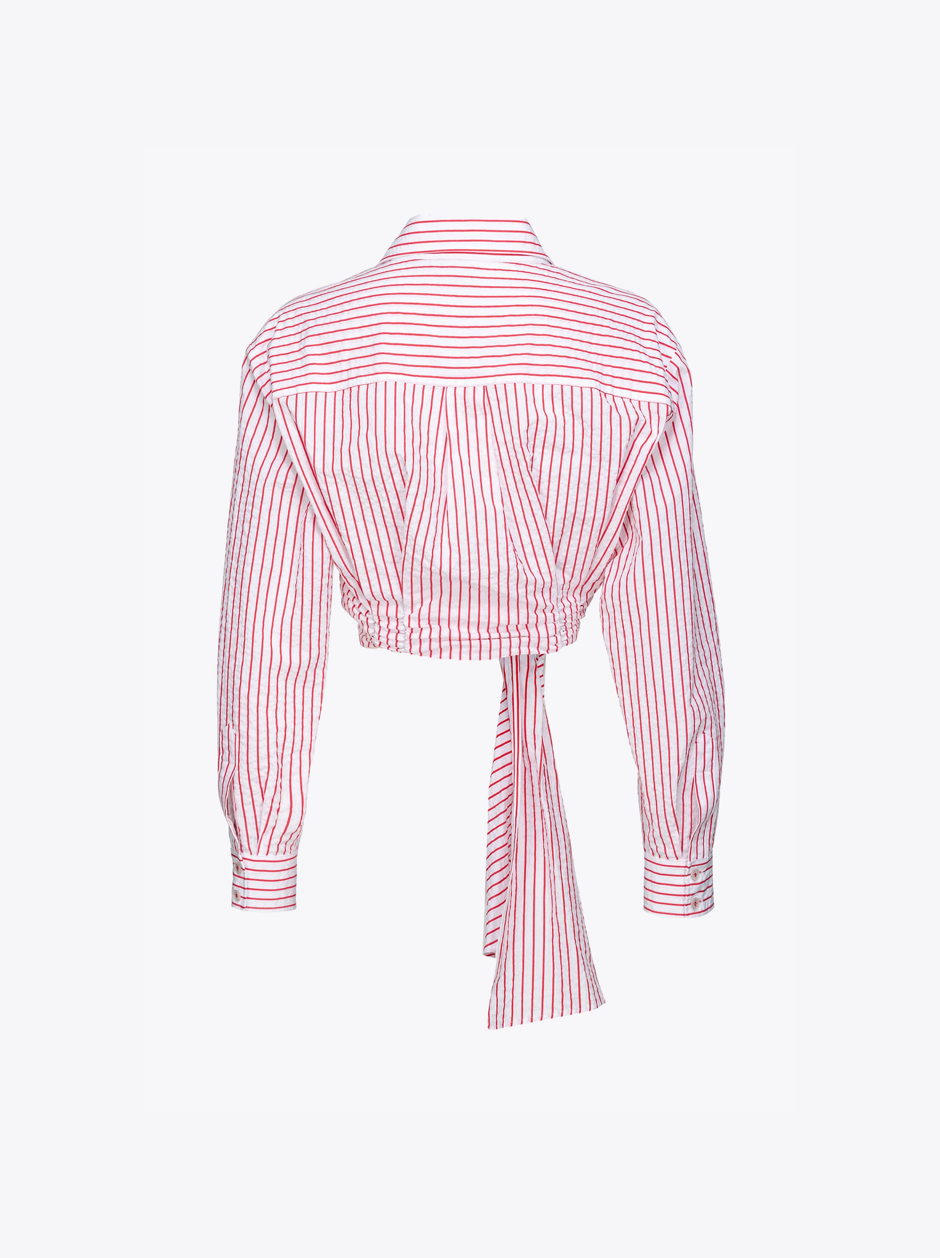 Chemise courte à rayures | Multicolore