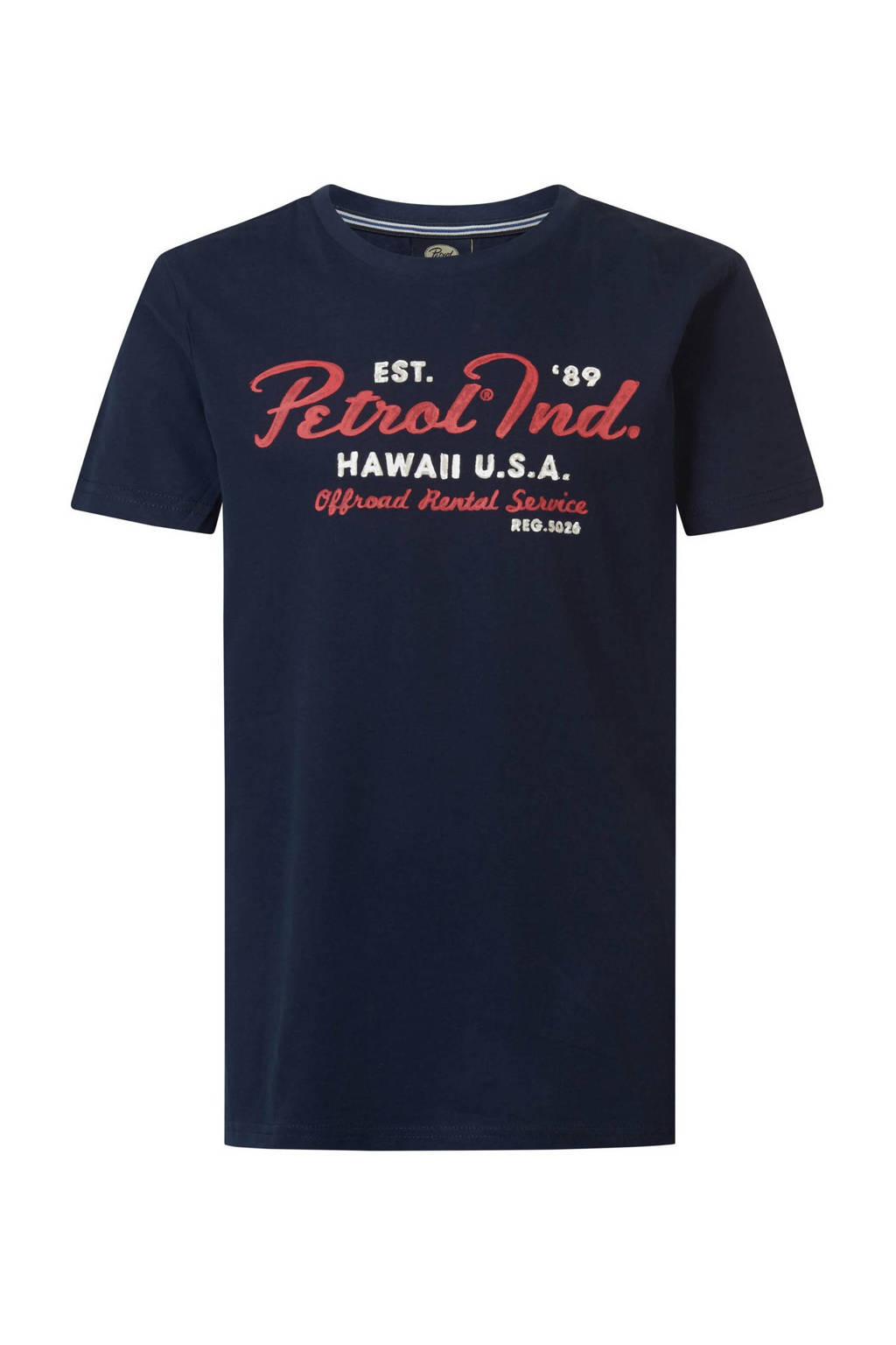 Petrol Industries T-shirt met logo donkerblauw