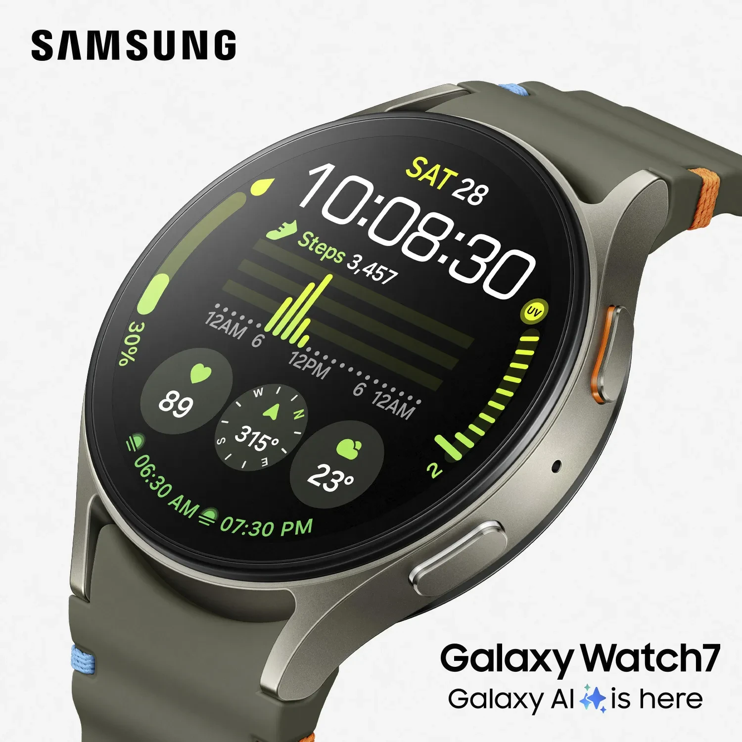 Samsung Galaxy Watch7 40mm BT Green SM-L300NZGAEUB