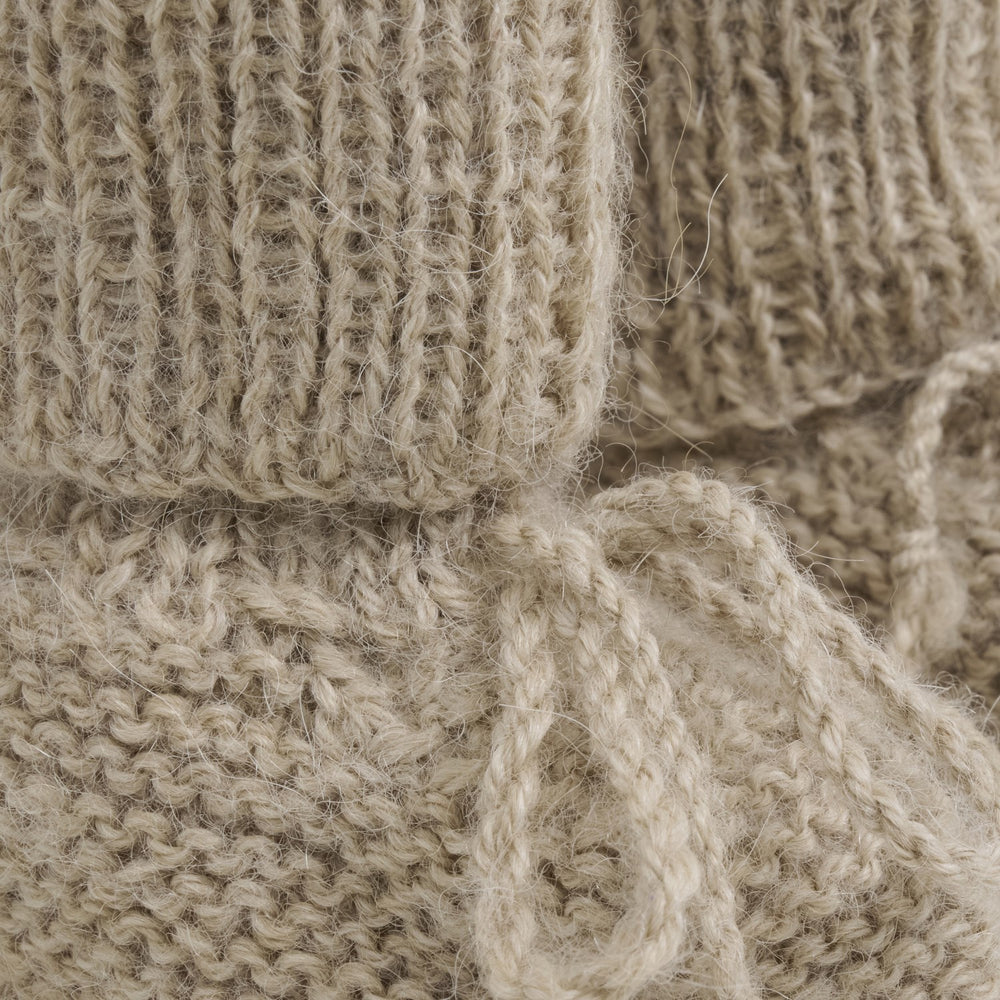 Køb Huttelihut Camel Melange Futter Alpaca Uld Strik