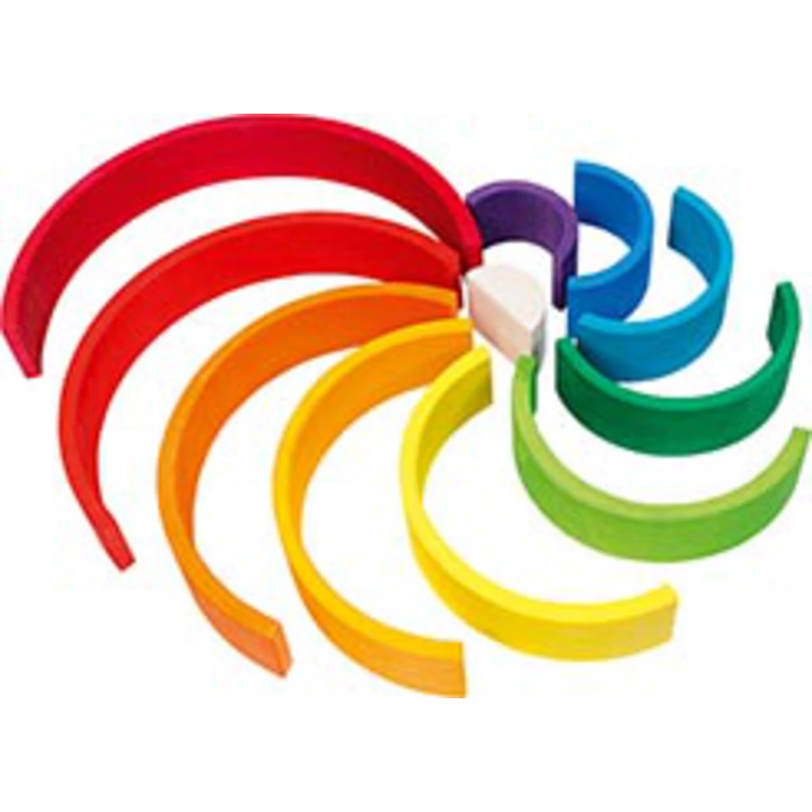 goki Holzbausteine Regenbogen