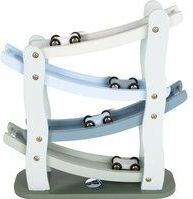Small Foot - Houten Autobaan - Blauw - Inclusief 4 Auto's