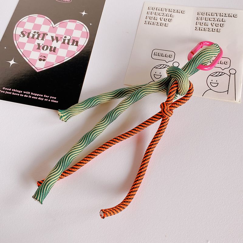 hemewlom - Sleutelhanger met riemknoop en tashanger
