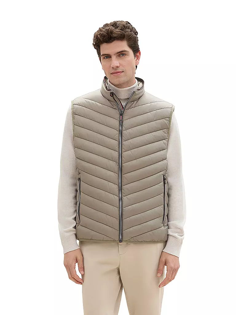 TOM TAILOR Steppgilet beige