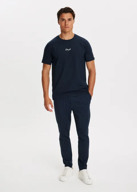 T-shirt met logo print blauw (BLW.D)