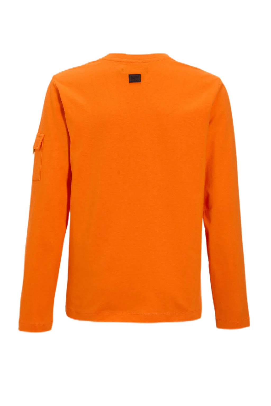 Orange Stars Longsleeve met borstzakje en printopdruk oranje