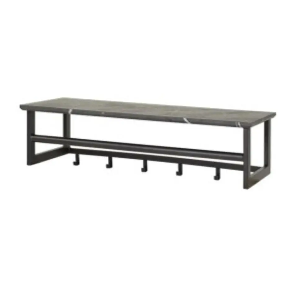 Hoyz Collection - Kapstok Roede 6 Haaks - 3D Zwart Grijs